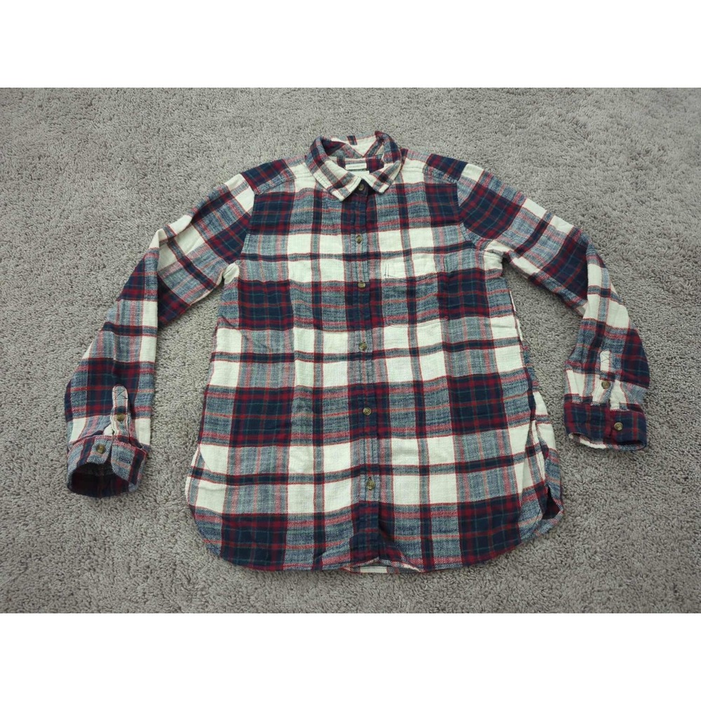 American Eagle Button Up Shirt Womens M Boyfriend Fit Ahh-Mazingly Soft